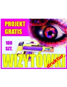 WIZYTÓWKI 100 sztuk + PROJEKT druk wizytówka HIT