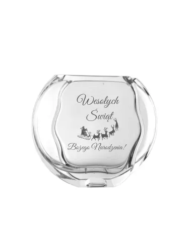 Wazon z grawerem PREZENT na Święta Boże Narodzenie