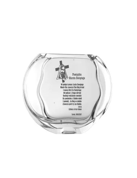 Wazon z grawerem PREZENT pamiątka Chrztu Świętego