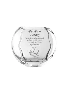Wazon z grawerem PREZENT podziękowanie Nauczyciela