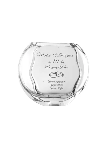 Wazon z grawerem PREZENT rocznica ślubu 10 20 30