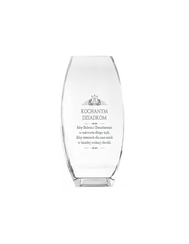 Wazon z grawer PREZENT dla Dziadków Babci Dziadka