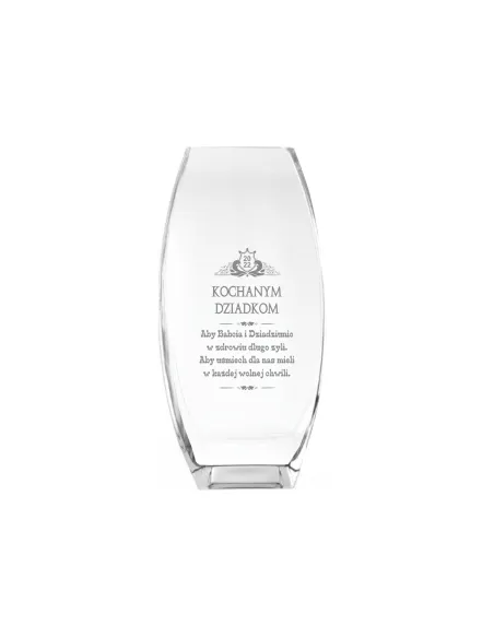 Wazon z grawer PREZENT dla Dziadków Babci Dziadka