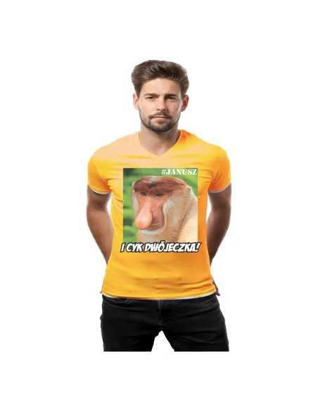 Koszulka z nadrukiem Janusz i cyk dwójeczka