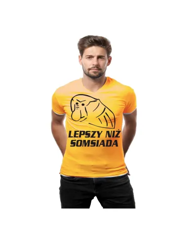 Koszulka z nadrukiem Janusz lepszy niż somsiada