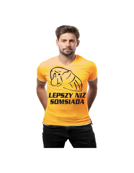 Koszulka z nadrukiem Janusz lepszy niż somsiada