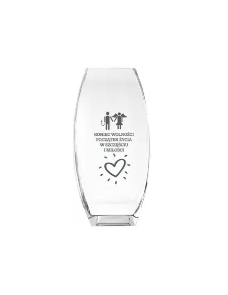 Wazon z grawer PREZENT na panieńskie kawalerski