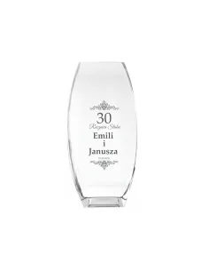 Wazon z grawer PREZENT na Rocznicę Ślubu 10 15 30
