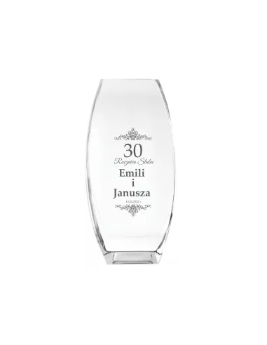 Wazon z grawer PREZENT na Rocznicę Ślubu 10 15 30