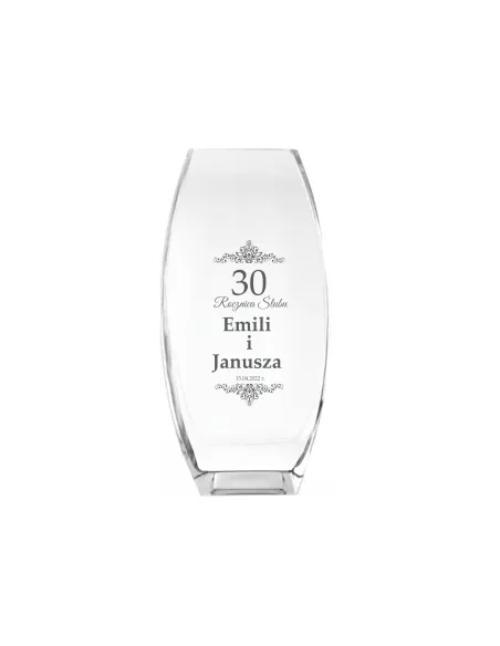 Wazon z grawer PREZENT na Rocznicę Ślubu 10 15 30