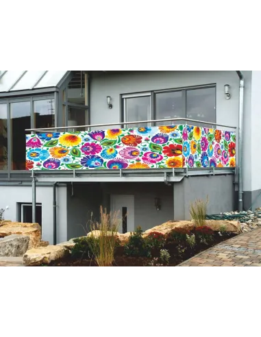 Osłona balkonowa NA WYMIAR na balkon kwiatki