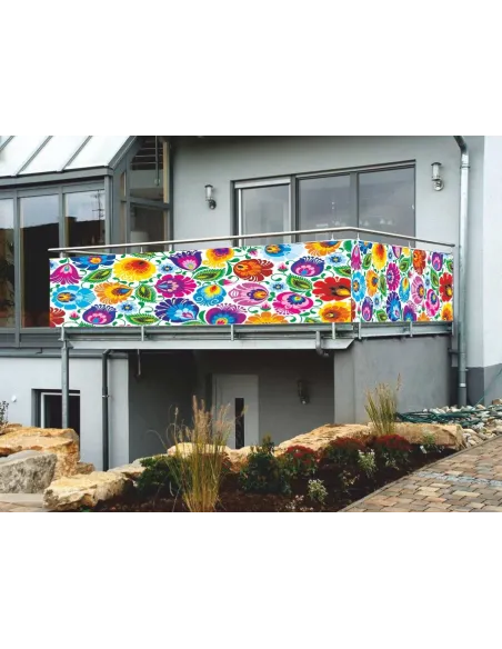 Osłona balkonowa NA WYMIAR na balkon kwiatki