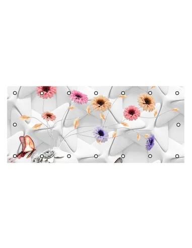OSŁONA BALKONOWA na balkon kwiaty pikowane róże