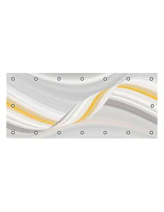 OSŁONA BALKONOWA na balkon fale pasy kwiaty