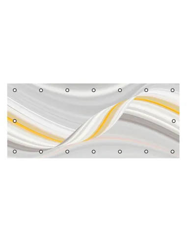 OSŁONA BALKONOWA na balkon fale pasy kwiaty