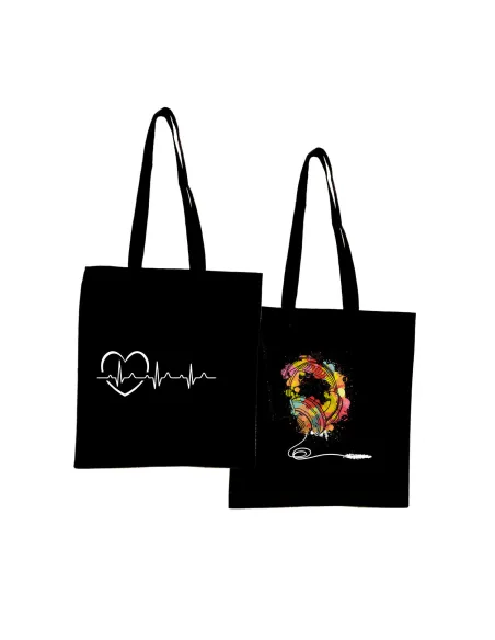 Torba z nadrukiem PREZENT MUZYKA SŁUCHAWKI