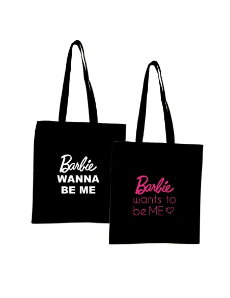 Torba z nadrukiem napis PREZENT BARBIE