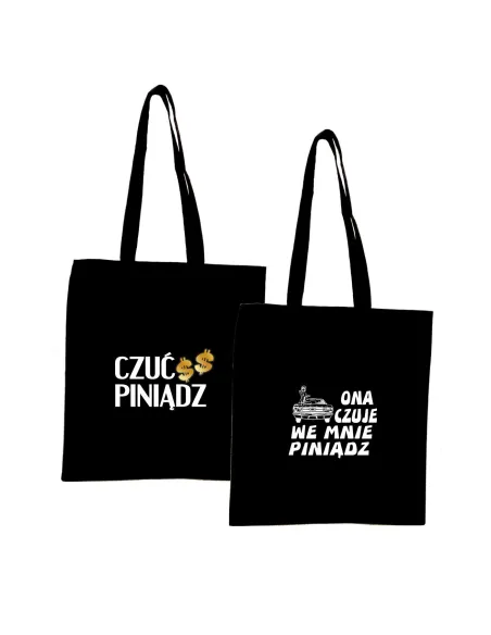 Torba z imieniem napis PREZENT CZUĆ PINIĄDZ