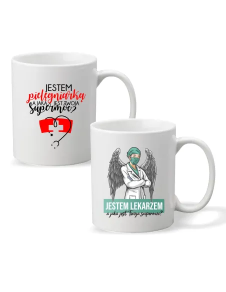 Kubek z nadrukiem PREZENT dla PIELĘGNIARKI Lekarza
