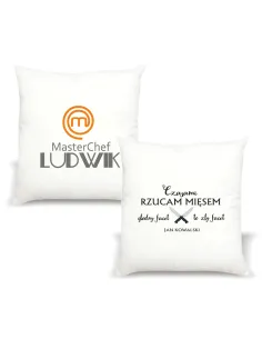 Poduszka z imieniem napis PREZENT MASTERCHEF