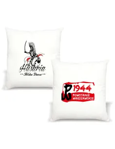 Poduszka patriotyczna Polska Husaria z nadrukiem HISTORIA POLSKA DUMA