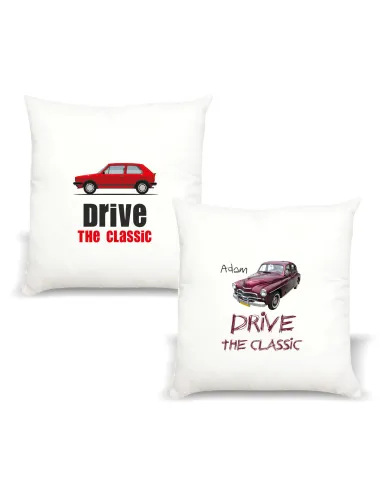 Poduszka z imieniem PREZENT DRIVE THE CLASSIC