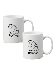 Śmieszny Kubek Janusza Nosacza z imieniem PREZENT ZA KOMUNY BYŁO LEPIEJ