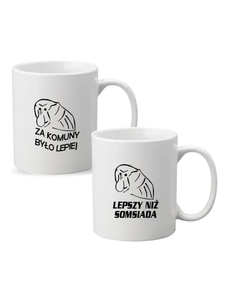 Śmieszny Kubek Janusza Nosacza z imieniem PREZENT ZA KOMUNY BYŁO LEPIEJ