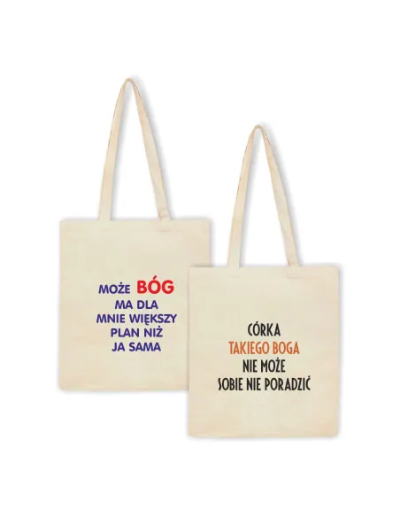 Eko Torba z nadrukiem napis PREZENT dla CÓRKI