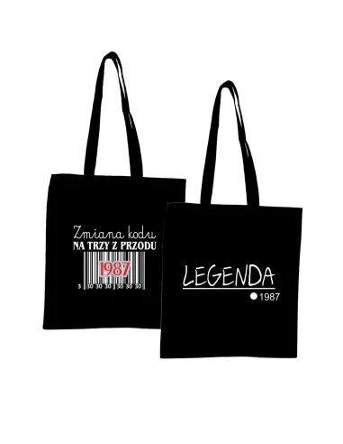 Eko Torba z nadrukiem napis PREZENT LEGENDA ROK