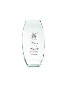 Wazon z grawer PREZENT na ślub wesele Jubileusz