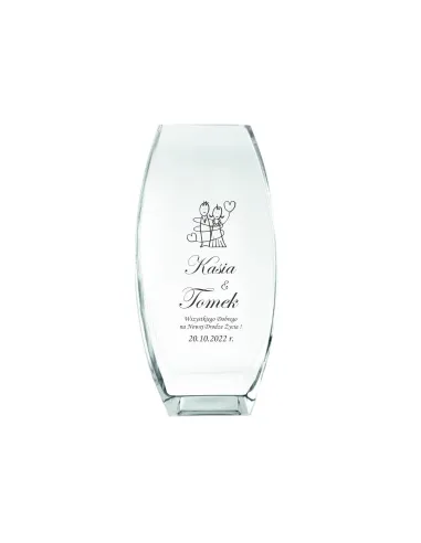 Wazon z grawer PREZENT na ślub wesele Jubileusz