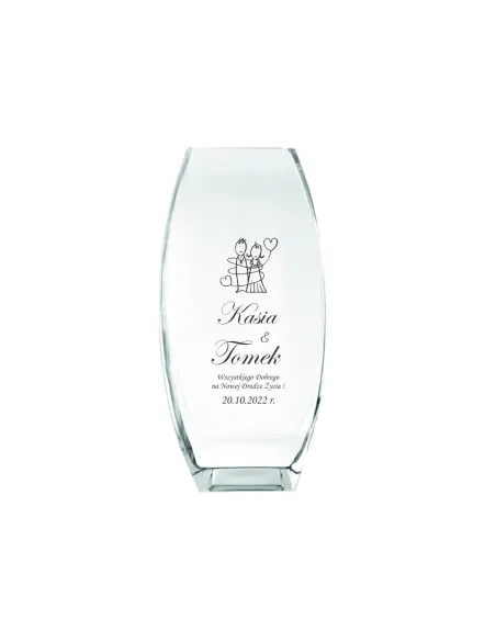 Wazon z grawer PREZENT na ślub wesele Jubileusz