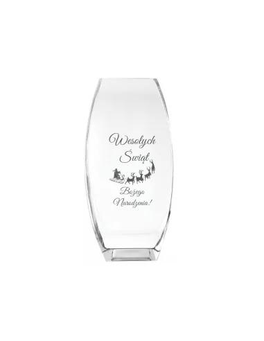 Wazon z grawer PREZENT na Święta Boże Narodzenie