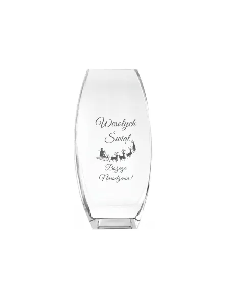 Wazon z grawer PREZENT na Święta Boże Narodzenie