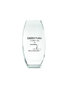 Wazon z grawer PREZENT podziękowanie dla emeryta