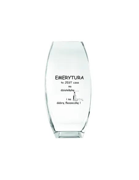 Wazon z grawer PREZENT podziękowanie dla emeryta