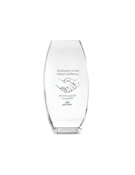 Wazon z grawer PREZENT podziękowanie dla firmy