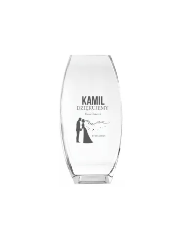 Wazon z grawer PREZENT podziękowanie dla świadków