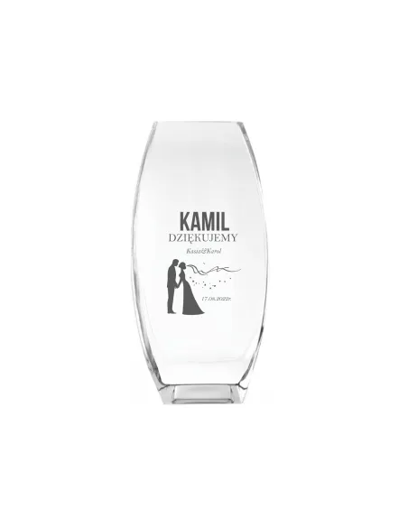 Wazon z grawer PREZENT podziękowanie dla świadków