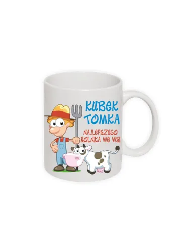 Kubek z nadrukiem kubek imię najlepszego rolnika we wsi