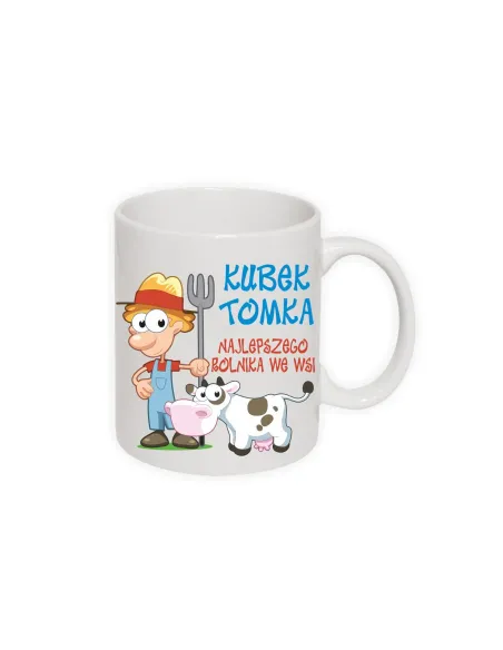 Kubek z nadrukiem kubek imię najlepszego rolnika we wsi