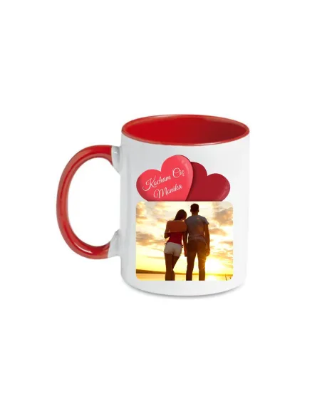 Kubek z nadrukiem dla par  Kocham Cię imię prezent na walentynki