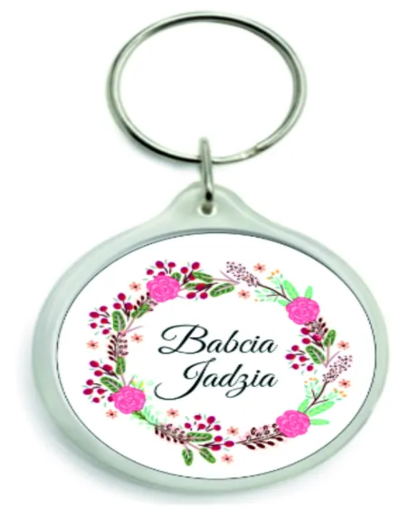 Brelok do kluczy z nadrukiem prezent Dzień Babci i Dziadka 1 szt