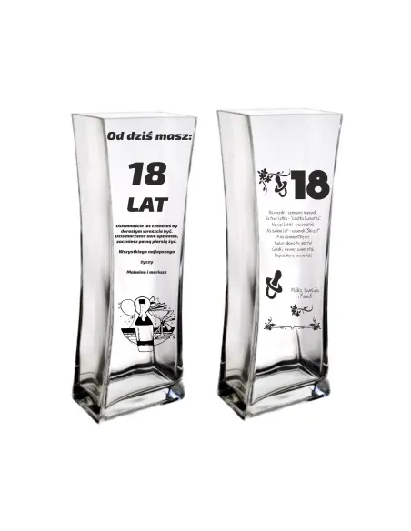 WAZON PREZENT na okrągłe urodziny 18 30 40 50 60