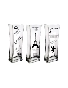 Wazon z grawerem prezent pamiątka ślubu na wesele