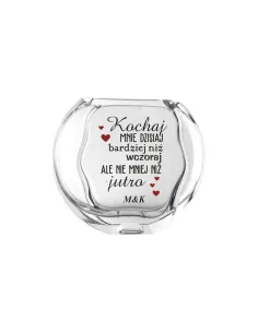 Wazon z nadrukiem PREZENT dla dziewczyny kobiety