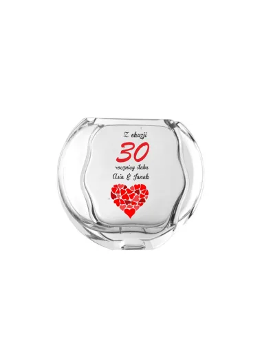 Wazon z nadrukiem PREZENT na ślub rocznicę ślubu