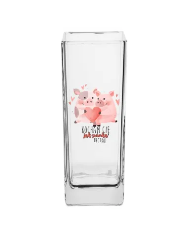 Wazon z nadrukiem PREZENT dla par zakochanych