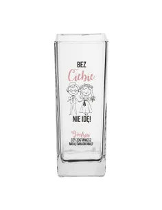 Wazon z nadrukiem prośba o świadkowanie ślub